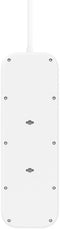 Belkin SRB003vf2M-V2 - Beveiligde stekkerdoos - 8x Geaarde stekkers 1x USB A 1x USB type-C - Wit