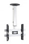 VCM Morgenthaler CM3 Mini - Plafondbeugel - Verstelbaar 50-84 cm 360° draaibaar - Zilver aluminium