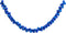 vidaXL - Kerstslinger - ballen - 175 - cm - polystyreen - blauw
