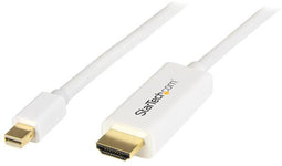 Startech MDP2HDMM1MW - Mini DisplayPort naar HDMI Adapter - 4K Ultra HD 1 m - Wit