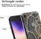 iMoshion Hoesje Geschikt voor iPhone SE (2022) / SE (2020) / 8 / 7 Hoesje Siliconen - iMoshion Design hoesje - Meerkleurig / Golden Leaves Transparant