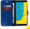 Accezz Samsung Galaxy J6 (2017/2018) - Wallet Softcase Bookcase - 3 Pashouders - Donkerblauw