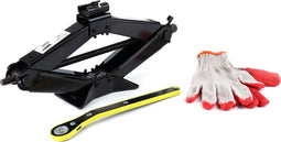 AMiO Schaarkrik - Ratel Handslinger 2 Ton - Zwart (met Handschoenen)