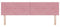 vidaXL - Hoofdbord - met - Knopen - Roze - 180 - cm - Fluweel