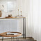 SoBuy FSB19-L-E - Bijzettafel - Zwart Houtcomposiet 120x20x80 cm
