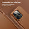 Accezz iPhone 15 Pro - Leren Hoesje MagSafe - Verhoogde randen Sienna Brown