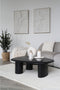 House Nordic Madeline Relief - Schilderij Canvas 60x90cm - Wit