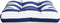 vidaXL - Palletkussen - gestreept - 58x58x10 - cm - oxford - stof - blauw - en - wit
