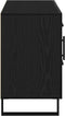 vidaXL - Dressoir - Zwart - Eiken - 100x36x60 - cm - Geengineerd - Hout