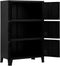 vidaXL - Opbergkast - industrieel - 75x40x120 - cm - staal - zwart