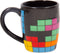 Tetris - beker & puzzelset - 100 stukjes - zwart