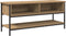 vidaXL - TV-kast - Artisan - Eiken - 100x35x45 - cm - Geengineerd - Hout - en - Staal