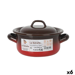 Kookpot La Estrella Fuego 1L Ø 14 x 7 cm (6 Stuks)