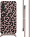 iMoshion Hoesje Geschikt voor Samsung Galaxy A25 Hoesje Met Koord - iMoshion Siliconen design hoesje met koord - Roze / Animal Pink