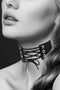Bijoux Pour Toi - Halsband - Fetish Choker Met Veters - Zwart