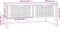 vidaXL - Salontafel - 80x40x35 - cm - bewerkt - hout - en - ijzer - zwart