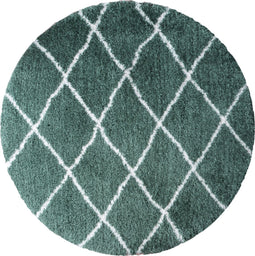 Vloerkleed Jeffie Green Rond ø200 cm