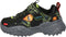 Skechers Skech-O-Saurus - Jongens Sneakers - Gore & Strap met Dinosaur Details - Black/Lime - Maat 32