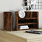 Bureau organiser 44,5x24x25 cm bewerkt hout gerookt eikenkleur