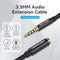 Vention BHCBF audio kabel 1 m 3.5mm TRRS Zwart