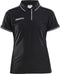 Craft Pro Control Polo Dames - Sportpoloshirt - Zacht en comfortabel - Zwart / Wit - M