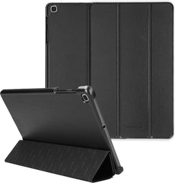 Selencia Tablet Hoes Geschikt voor Samsung Galaxy Tab A 10.1 (2019) - Selencia Kesia Slang Trifold Bookcase - Zwart