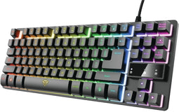 Trust GXT 833 Thado - Toetsenbord TKL - Draad USB RGB LED - QWERTY Spaans - Zwart