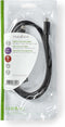 Nedis CCGP64020BK10 - USB-C Kabel - 20 Gbit/s - 100W - Zwart