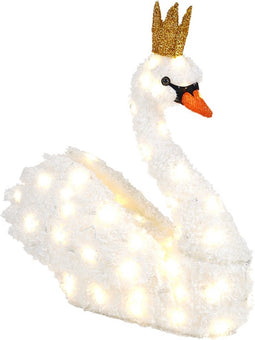 Swan 3D snow tinsel outdoor