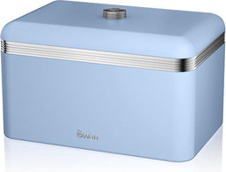 Swan Broodtrommel - Blauw - 18 Liter - 24x36x24cm