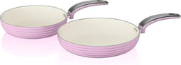 Swan Koekenpannen - Set van 2 - Roze