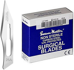 Swann Morton mesjes niet steriel nr 25A Swann Morton - RVS - Past op houder nummer 4 - Nummer 25A