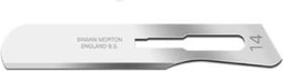 Swann Morton Skalpelmesjes no. 14 / 100 st. Swann Morton Niet steriel RVS