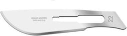 Swann Morton Skalpelmesjes no. 22 / 100 st. Swann Morton Niet steriel RVS