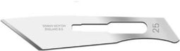 Swann Morton Skalpelmesjes no. 25 / 100 st. Swann Morton Niet steriel RVS