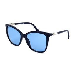 SWAROVSKI - SK0227 - Zonnebril - Dames - Blauw - Blauwe lens