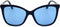 SWAROVSKI - SK0227 - Zonnebril - Dames - Blauw - Blauwe lens