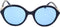 SWAROVSKI - SK0228 - Zonnebril - Dames - Blauw - Blauwe lens