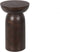 Swazi-bijzettafel/kruk-mangohout-walnoot kleur
