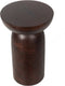 Swazi-bijzettafel/kruk-mangohout-walnoot kleur