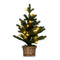 Coast Verlichte Kunstmatige Minikerstboom - 48 cm - 96 Takuiteinden - Groen/Natuur - 20 LED