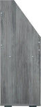 vidaXL - Kindertijdschriftenrek - 71x30x78,5 - cm - bewerkt - hout - betongrijs
