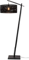 GOOD&MOJO Vloerlamp Java - Bamboe Zwart - 75x50x176cm - - Staande lampen voor Woonkamer - Slaapkamer