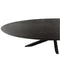 StarFurn Eettafel Brandy Zwart 210cm Ovaal