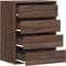 vidaXL - Ladekast - 60x41x76 - cm - bewerkt - hout - bruin - eikenkleurig