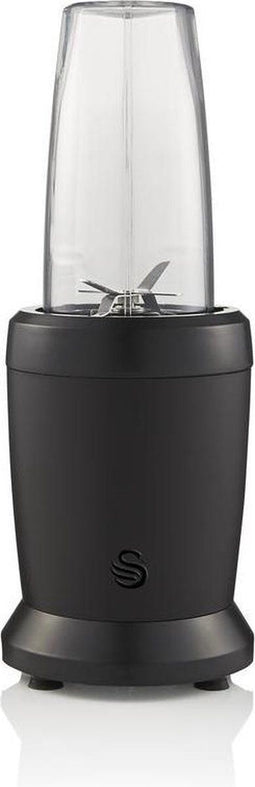 Swan Stealth Personal Blender – Mixt Groente, Fruit, Noten, ijs & Meer – Vaatwasserbestendig – Mat Zwart