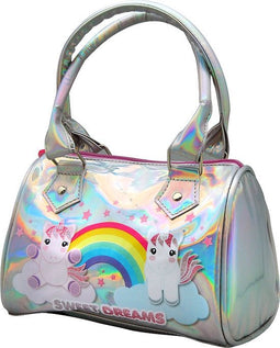Sweet Dreams Schoudertas Eenhoorn 22 X 14 Cm Polyester Zilver