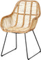 Sweet Living Rotan Kuipstoel Naturel - 69x67xH79 cm