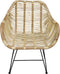 Sweet Living Rotan Kuipstoel Naturel - 69x67xH79 cm