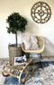 Sweet Living Rotan Kuipstoel Naturel - 69x67xH79 cm